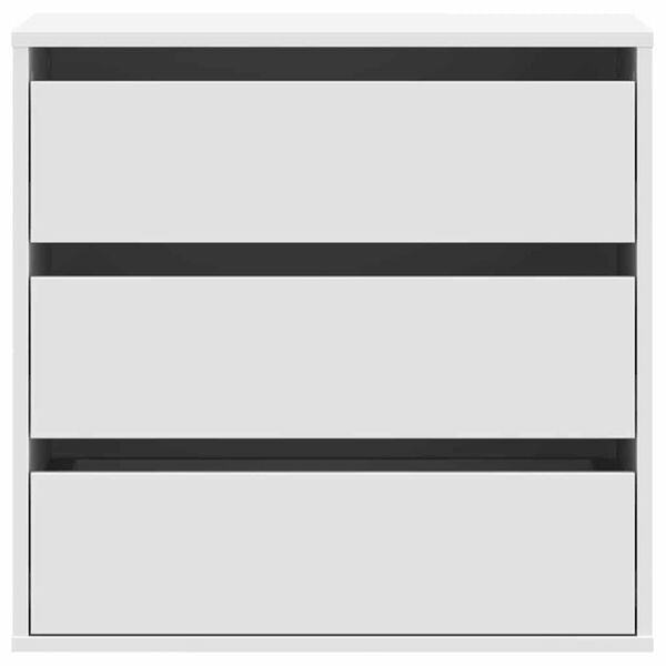 vidaXL Kommode hvit 60x41x58 cm konstruert tre