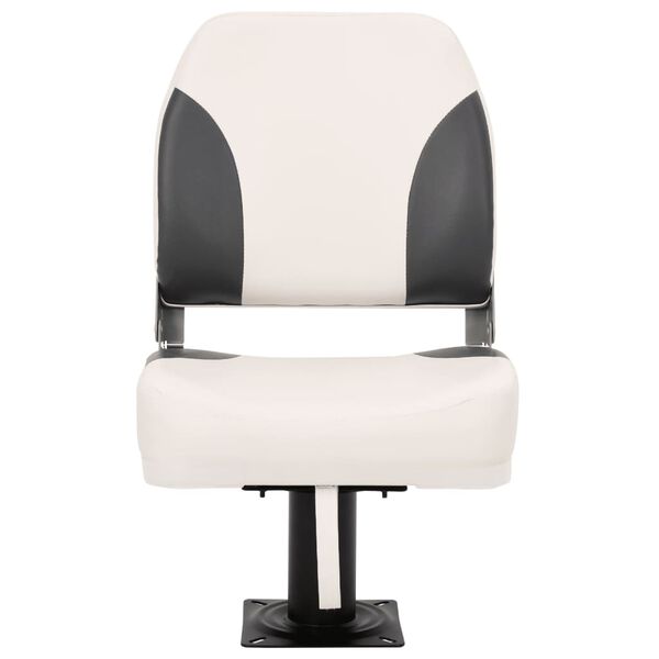 vidaXL Sammenleggbart b&aring;tsete 1 sett lav ryggst&oslash;tte med festestropp