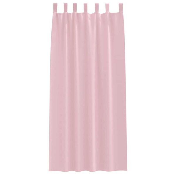 vidaXL M&oslash;rkleggende Gardiner med Ringer 2 pcs Babyrosa 225 x 140 cm