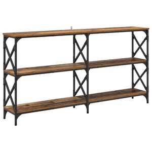 vidaXL Konsollbord Gammelt tre 156 x 28 x 80,5 cm Konstruert tre