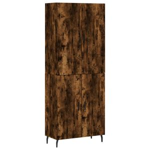 vidaXL Highboard r&oslash;kt eik 69,5x34x180 cm konstruert tre