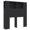 vidaXL Sengegavlskap svart 100x18,5x102,5 cm