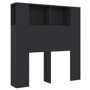 vidaXL Sengegavlskap svart 100x18,5x102,5 cm
