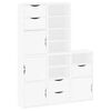 vidaXL Sideskap 5 stk ODDA hvit 40x24x79 cm heltre furu