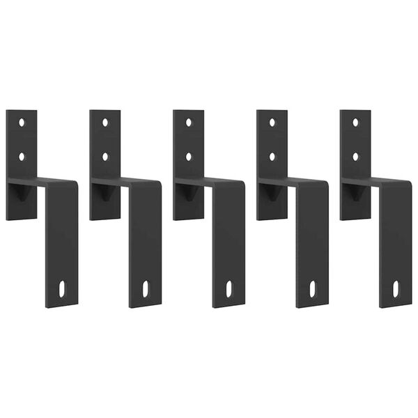 vidaXL Utstyr for skyved&oslash;r 213,5 cm st&aring;l svart