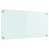 vidaXL Kj&oslash;kkenbenkplate Melk 80 x 40 cm herdet glass