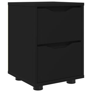vidaXL Nattbord Svart 30,5 x 30 x 43 cm Konstruert tre