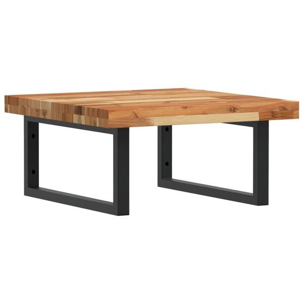 vidaXL Servanthylle veggmontert st&aring;l og heltre akasie