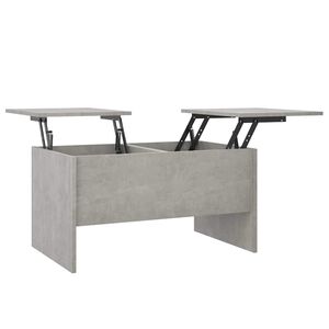 vidaXL Salongbord betonggr&aring; 80x50x42,5 cm konstruert tre