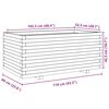 vidaXL Plantekasse 110x60x49,5 cm impregnert furu