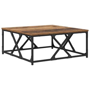 vidaXL Kaffebord Gamle tre 70 x 70 x 30 cm Konstruert tre