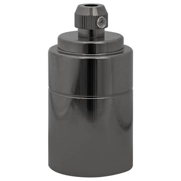 vidaXL Lampeholdere 2 stk blank svart E27