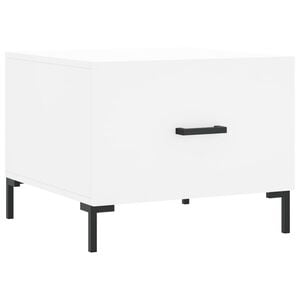 vidaXL Salongbord hvit 50x50x40 cm konstruert tre