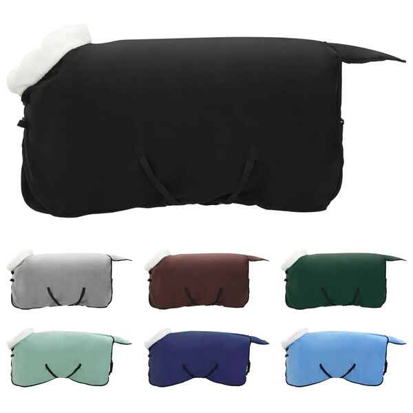 vidaXL Hestepledd Svart 105 cm Polar fleece