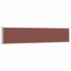 vidaXL Uttrekkbar sidemarkise 100x500 cm brun