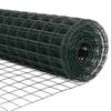 vidaXL Euro gjerde gr&oslash;nn 0,8 x 10 m PVC-belagt jern