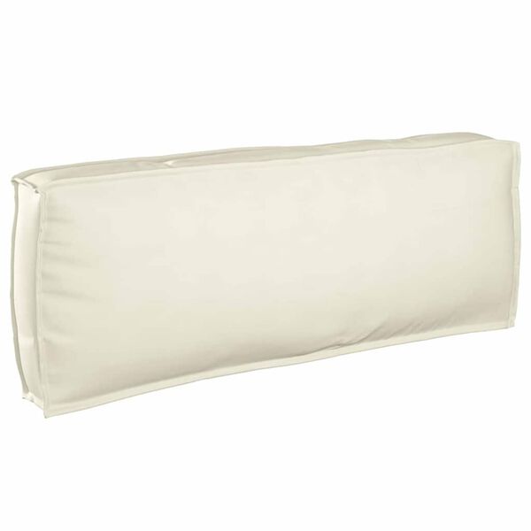 vidaXL Pallepute for ryggstøtte Krem 120 x 40 x 12 cm Oxford-stoff