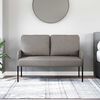 vidaXL Sofaer med pute Gr&aring;brun 115 x 56 x 80 cm Kryssfin&eacute;r