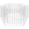 vidaXL Gabion høybed sekskantet 100x90x50 cm