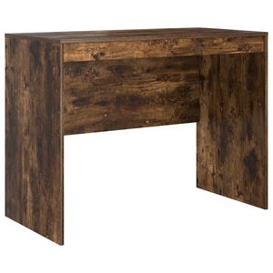 vidaXL Skrivebord R&oslash;kt eik 100 x 50 x 76 cm