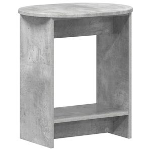 vidaXL Sidetabell Betonggr&aring; 50 x 39,5 x 55 cm Konstruert tre