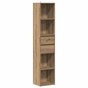 vidaXL Bokhylle artisan eik 36x30x171 cm konstruert tre