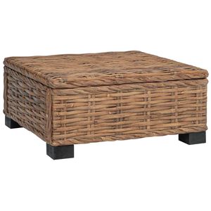 vidaXL Kaffebord GENDT Naturlig Rattan Naturlig 67 x 60 x 30 cm