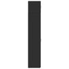 vidaXL Smalt oppbevaringsskap svart 30x42,5x225 cm konstruert tre