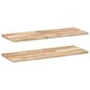 vidaXL Flytende hyller 2 stk 80x30x2 cm ubehandlet heltre akasie
