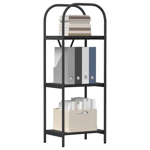 vidaXL Bokhylle Svart Eik 40 x 30 x 109 cm Konstruert tre