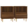 vidaXL Nattbord 2 stk brun eik 40x35x50 cm