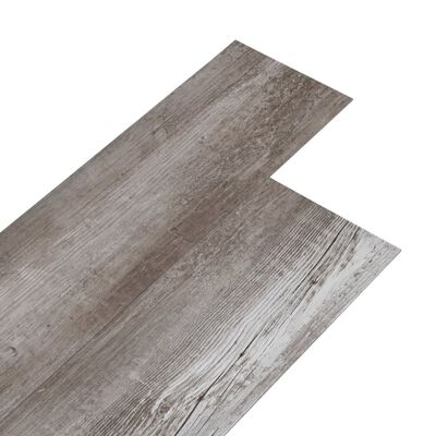 vidaXL Ikke-klebende PVC-gulvplanker 5,26 m² 2 mm matt tre brun