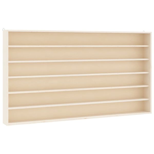 vidaXL samlereutstilling i tre med 6 hyller 80x8,5x55 cm