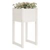 vidaXL Plantekasser 2 stk hvit 40x40x81 cm heltre furu