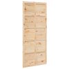 vidaXL L&aring;ved&oslash;r Naturlig 80 x 2,5 x 208 cm Heltre furu