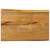 vidaXL Bordplate 50x40x2,5 cm naturlig kant heltre mango