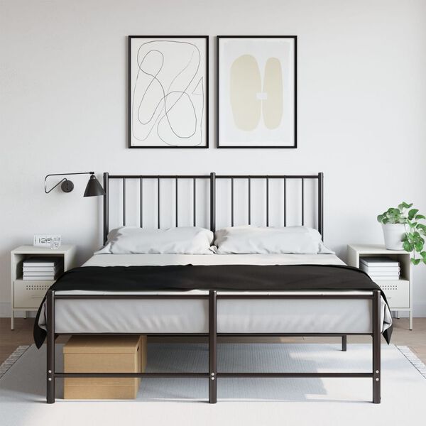 vidaXL Nattbord 2 stk hvit 36x39x50,5 cm st&aring;l