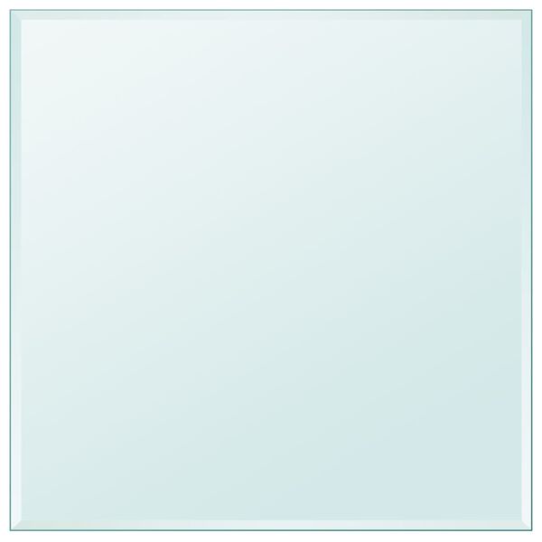 vidaXL Bordplate herdet glass kvadratisk 800x800 mm