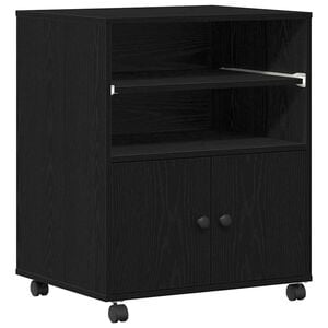 vidaXL Skiverstativ Svart eik 60 x 48 x 74 cm Konstruert tre