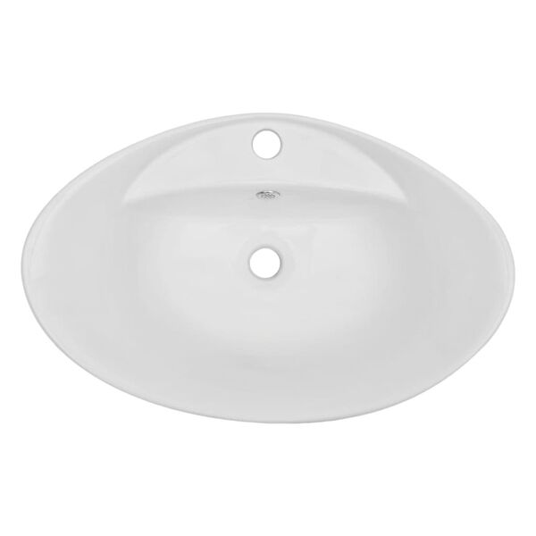 vidaXL Baderomsmøbler 2 deler keramikk eik