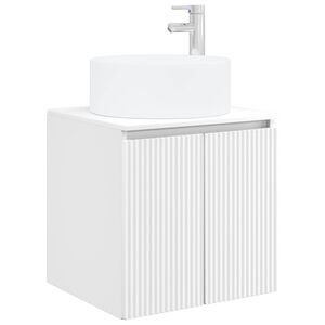 vidaXL Vegghengt servantkommode Hvit 49,5 x 44,5 x 65,5 cm