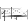 vidaXL Dagseng uten madrass svart 107x203 cm st&aring;l