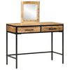vidaXL Sminkebord med skuff Brun 100 x 40 x 120 cm Massivt mangotre