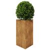 vidaXL hageplanter 2 stk trekantede 50x43x75 cm oksidert st&aring;l