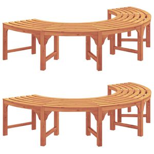 vidaXL Trebens 8 -Seater 2 stk. 160 x 80 x 45cm Solid Eucalyptus Tre