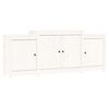 vidaXL Skjenk hvit 164x37x68 cm heltre furu