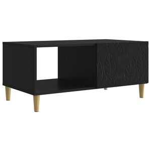 vidaXL Kaffebord Svart 90 x 50 x 40 cm Konstruert tre