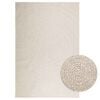 vidaXL Teppe ZIZUR kremhvit 160x230cm jute-utseende innend&oslash;rs&utend&oslash;rs