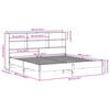 vidaXL Seng med bokhylle uten madrass hvit 180x200 cm heltre furu