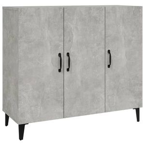 vidaXL Skjenk betonggr&aring; 90x34x80 cm konstruert tre